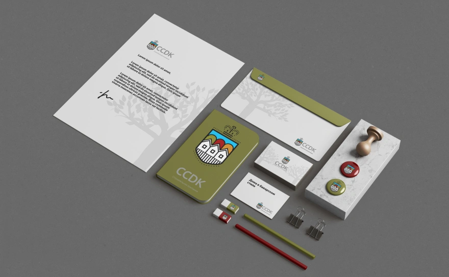 Разработали дизайн офисного набора для компании ССДК