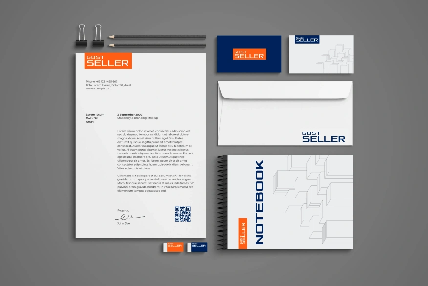 Разработали дизайн офисного набора для компании Gostseller